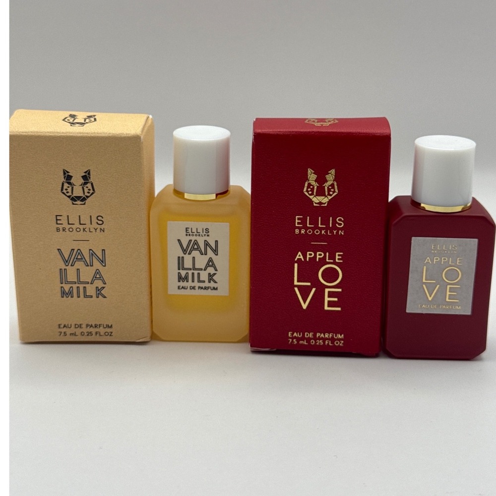 Ellis Brooklyn Vanilla Milk & Apple Love Eau de Parfum Travel Duo 7.5mL x 2‎ NEW